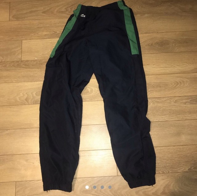 navy lacoste tracksuit bottoms
